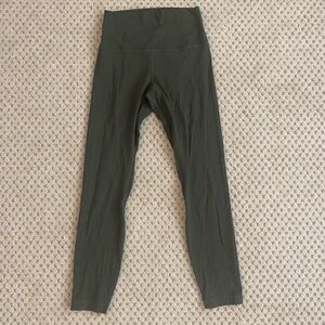 Lululemon Align legging, military green, size 4